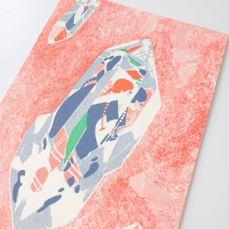 奥田亜紀子 ／ リソグラフポスター ｜A6 size | はちみせ （83）