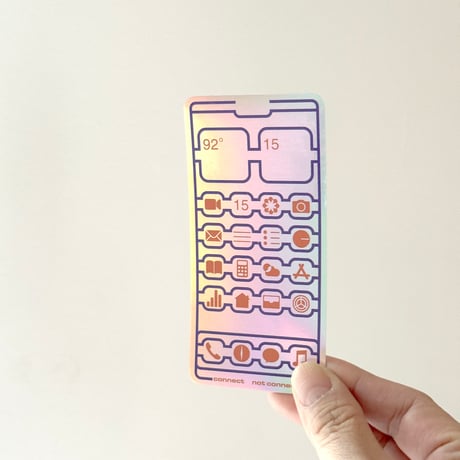 よシまるシン ／ スマホあみだステッカー