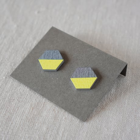 松本康孝 ／ Wear PAPER イヤーアクセサリー｜六角形