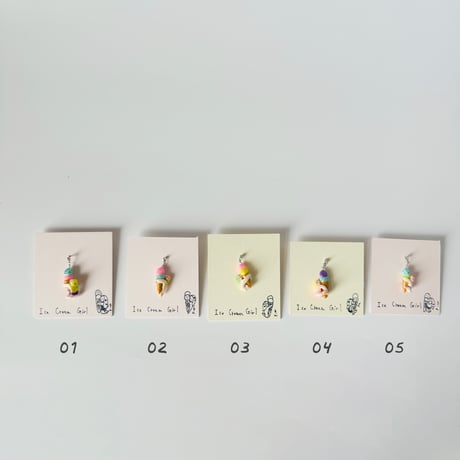 三浦由美子 ／ アイスクリームガール ピアス
