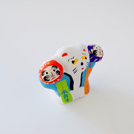 habotan ／ 土人形（大) ｜夏祭りと猫