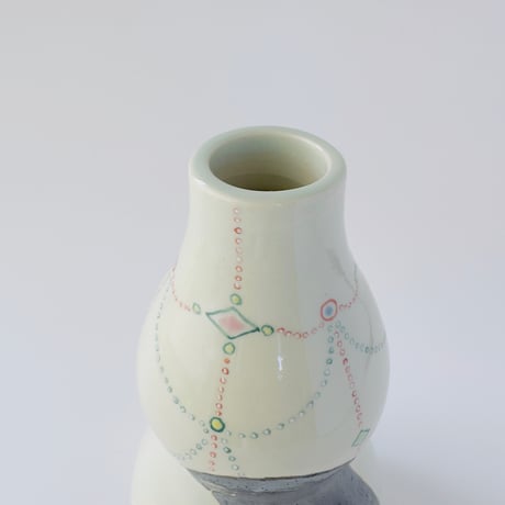 esou ceramics ／ 一輪挿し 瓔珞烏吟秋声花器：68
