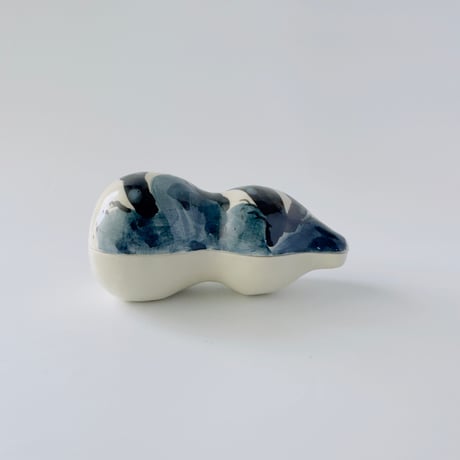 伊野孝行 × esou ceramics ／ 蓋物 松風に男