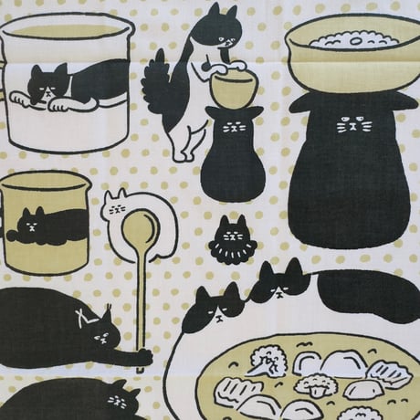 山中正大 ／ ねこ手ぬぐい2026  [いっしょにごはん]