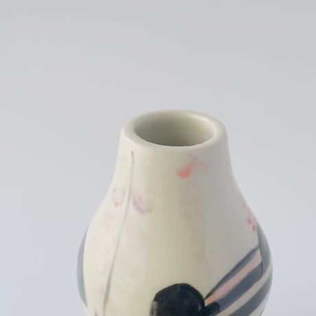 チャンキー松本 × esou ceramics ／ 一輪挿し 藤娘パンダ