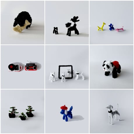 MOLER ／ mogol white 4dogs sets｜7
