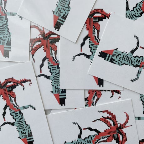 ヘルミッペ ／  Root rot aloe tattoo sticker タトゥーシール 根腐れアロエ