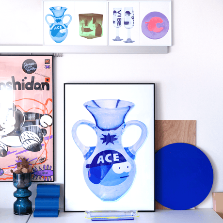 BRIDGE SHIP HOUSE ／ risograph POSTER｜4-type