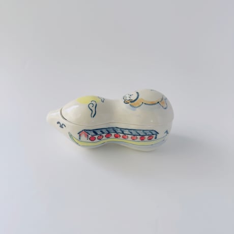 死後くん × esou ceramics ／ 蓋物　屋形船：08