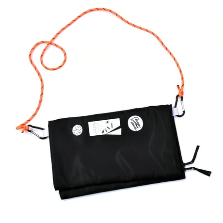 BRIDGE SHIP HOUSE ／ Burning Stick サコッシュ <BLACK×NEON ORANGE>
