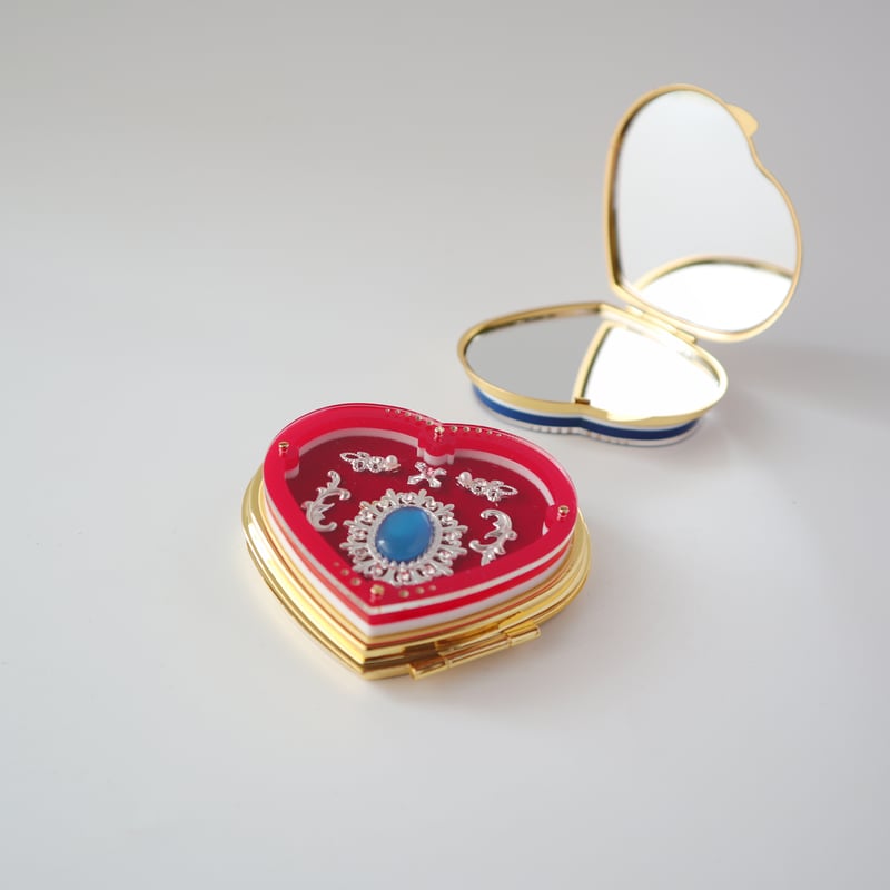 卒業生代表 ／ ミニ宝石箱ミラー ｜ハート | はちみせ （83）