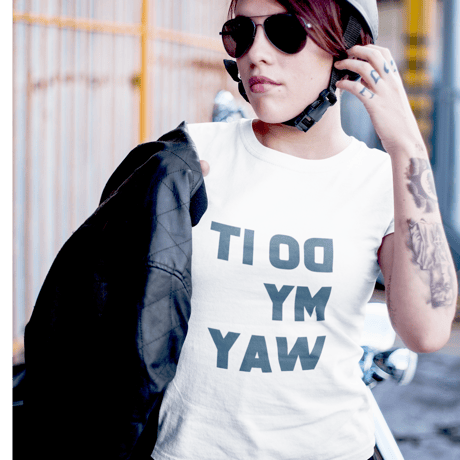 83 original ／Do It My Way 鏡文字TEE