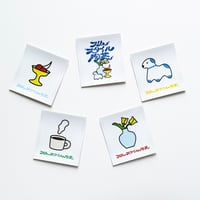 フリースタイル陶芸 ／ フリースタイル陶芸ステッカー 5-set