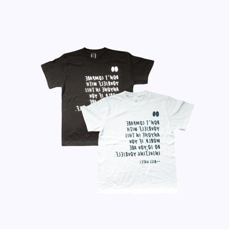 83 original ／Quotes by Bill Gates 鏡文字TEE
