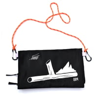 BRIDGE SHIP HOUSE ／ Burning Stick サコッシュ <BLACK×NEON ORANGE>