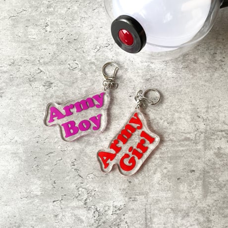 83 original ／ Army Girl＆Boy キーホルダー