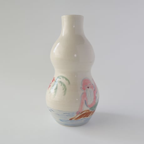 死後くん × esou ceramics ／ 一輪挿し　老人魚に火球：02