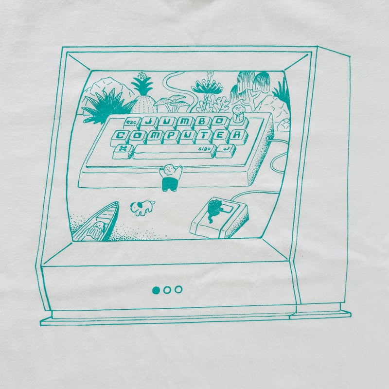 死後くん / JUNBO COMPUTER Tシャツ |白 | はちみせ (83) 死後くん / JUNBO COMPUTER Tシャツ |白 | はちみせ (83)