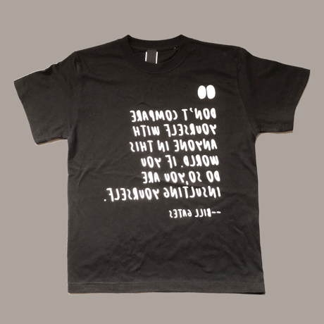 83 original ／Quotes by Bill Gates 鏡文字TEE