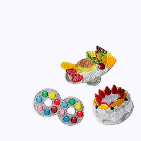 刺繍ワッペン｜喫茶店とかお菓子