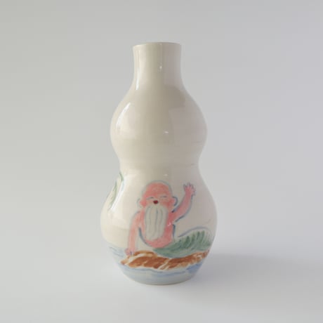 死後くん × esou ceramics ／ 一輪挿し　老人魚に火球：02