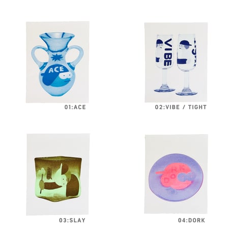 BRIDGE SHIP HOUSE ／ risograph POSTER｜4-type