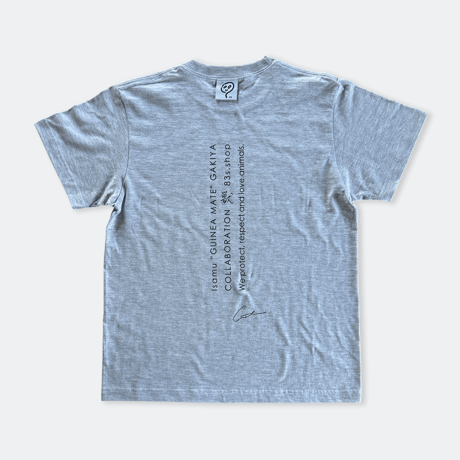 我喜屋位瑳務 × 83 ／ PEROPEROカタマリ Tシャツ ｜グレー