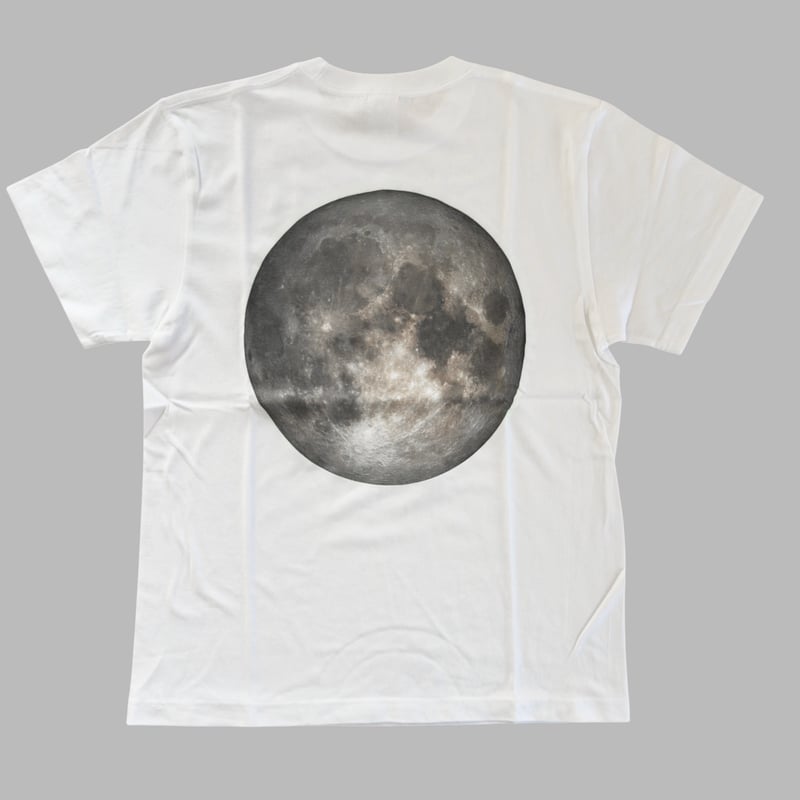 NASA MOON T-shirt White（Glow) | はちみせ （83）