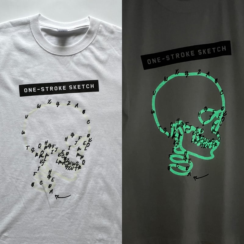 83 original / Skull 蓄光 Tシャツ|One-Stroke Sketch | 83 original / Skull 蓄光 Tシャツ|One-Stroke Sketch |
