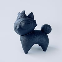 乙幡啓子 ／ 遮光器 土偶犬「ソフビドッグゥ」｜鉄器風：14