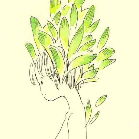 石山さやか ／ ドローイング 芽吹き：04