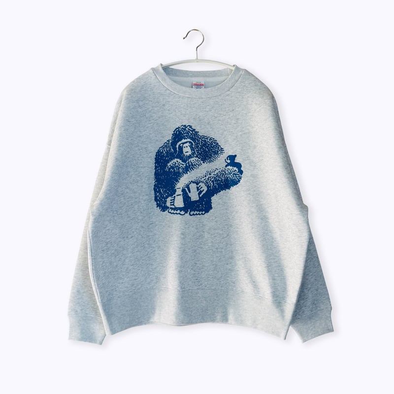 西村ツチカ ／ Sasquatch スウェット ビッグシルエット：アッシュ