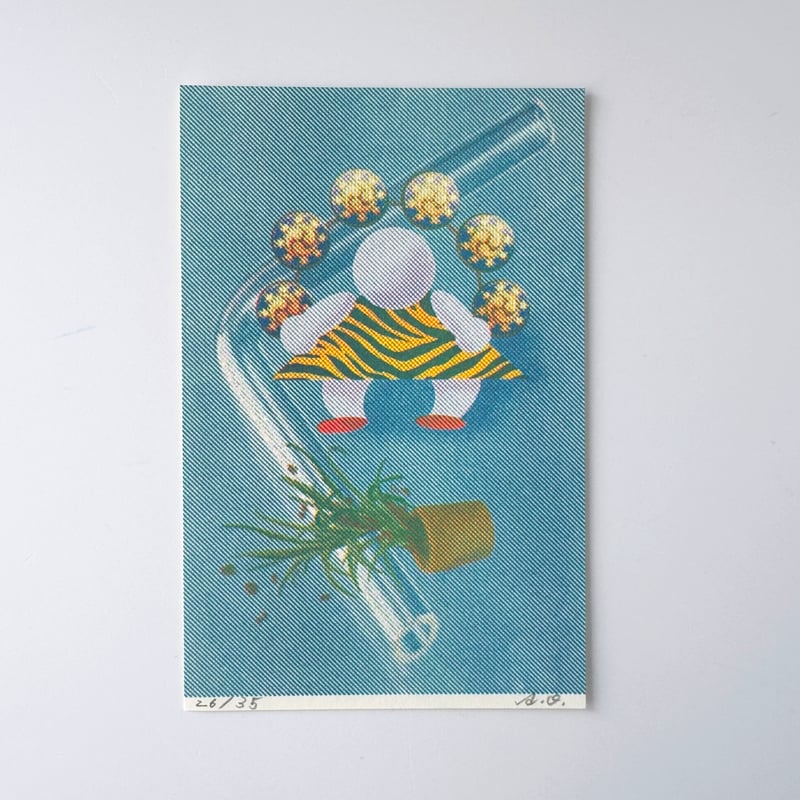 奥田亜紀子 ／ リソグラフポスター ｜A6 size | はちみせ （83）