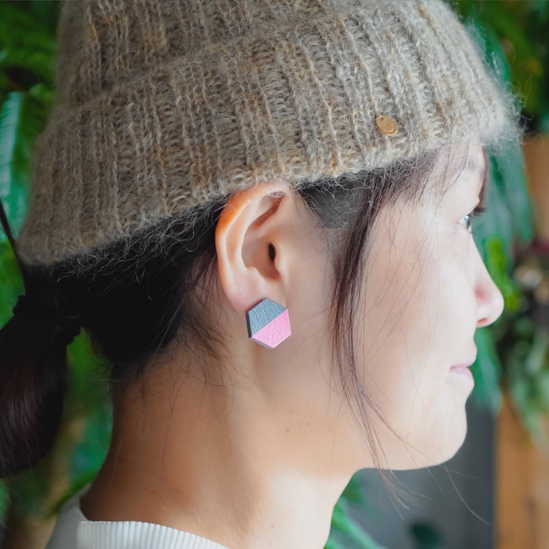 松本康孝 ／ Wear PAPER イヤーアクセサリー｜六角形 | はちみせ （83）