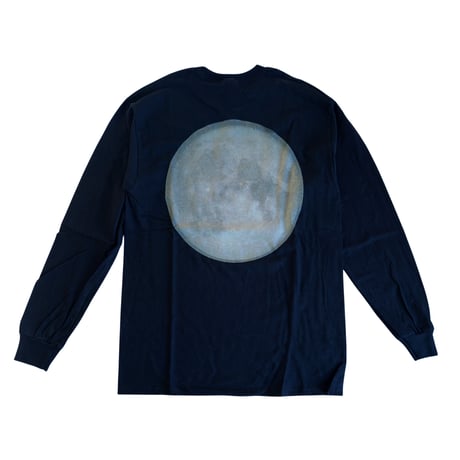 NASA MOON LONG T-shirt BLACK（Glow)