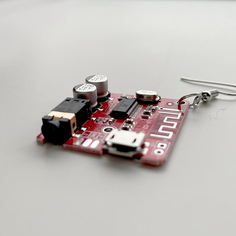 電子基板ピアス RED｜大 | はちみせ （83）