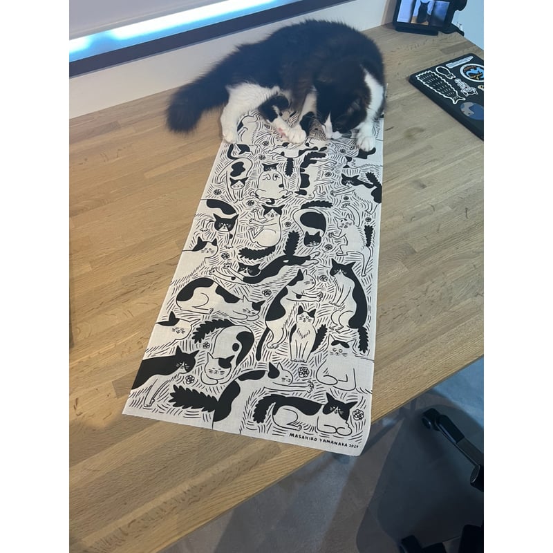 山中正大 ／ ねこ手ぬぐい2024 [スキスキヤミー] | はちみせ （83）