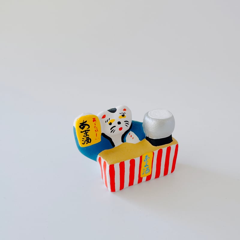 habotan ／ 土人形 特大 ｜甘酒を売る猫：TB1 | はちみせ （83）