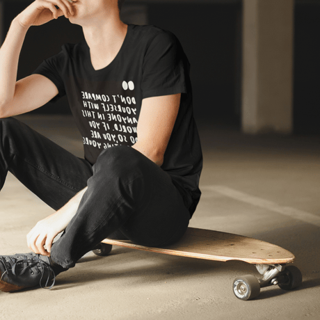 83 original ／Quotes by Bill Gates 鏡文字TEE