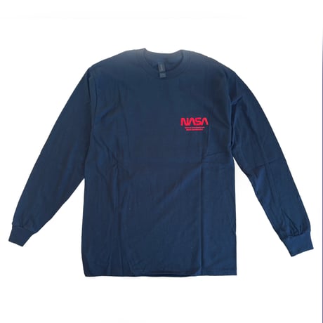 NASA MOON LONG T-shirt BLACK（Glow)