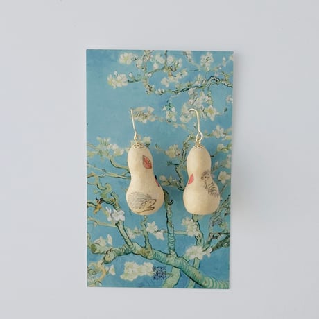 esou ceramics ／ 瓢箪ピアス　3-Type
