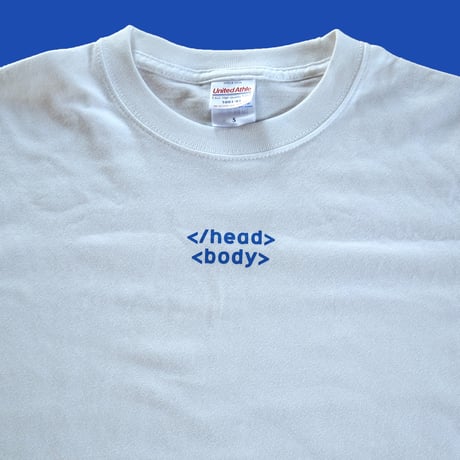 83 original  ／ HyperText Markup Language T-shirt ｜White
