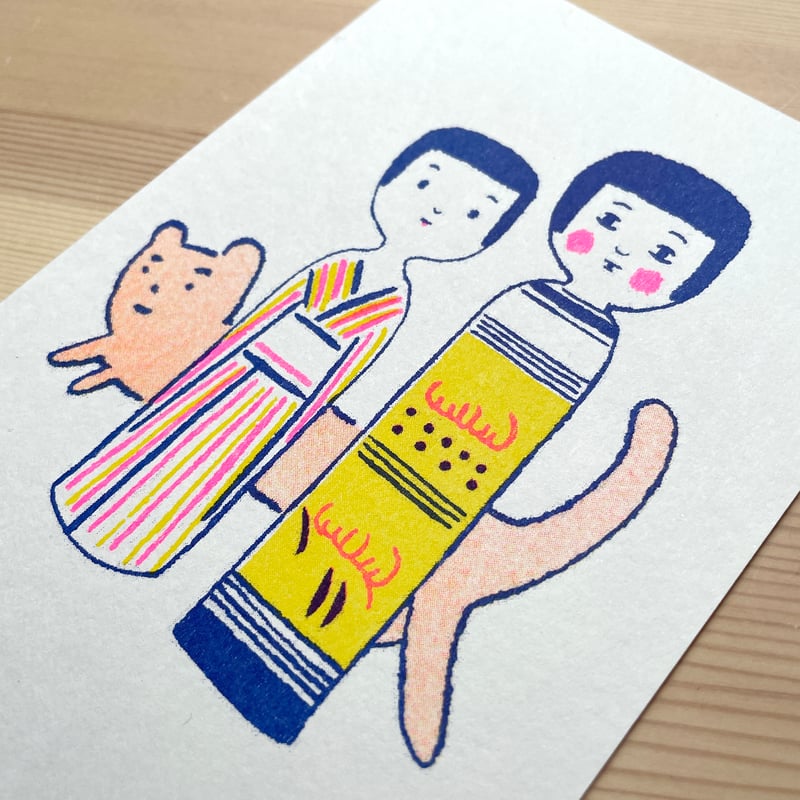 浅生ハルミン / ポストカード |HAVE A NICE KOKESHI:B | はち 浅生ハルミン / ポストカード |HAVE A NICE KOKESHI:B | はち