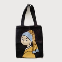 knitted tote bag｜Girl with a Pearl Earring