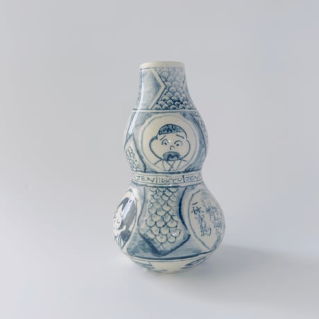 伊野孝行 × esou ceramics ／ 一輪挿し　一休｜染付