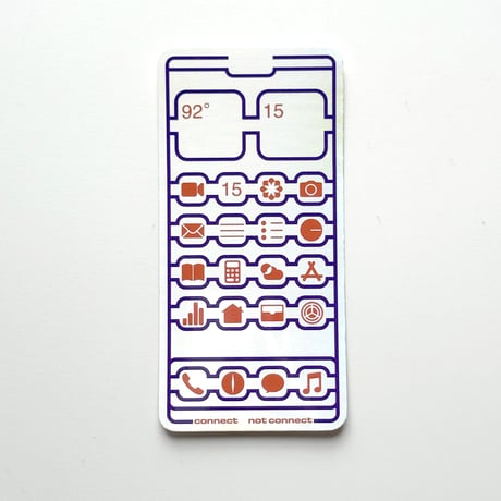よシまるシン ／ スマホあみだステッカー