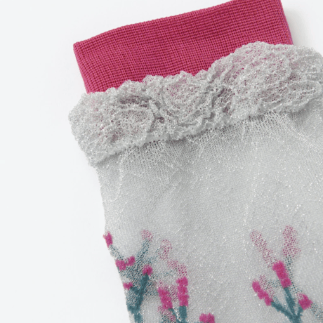 TRICOTE ／ FLOWER SHEER SOCKS