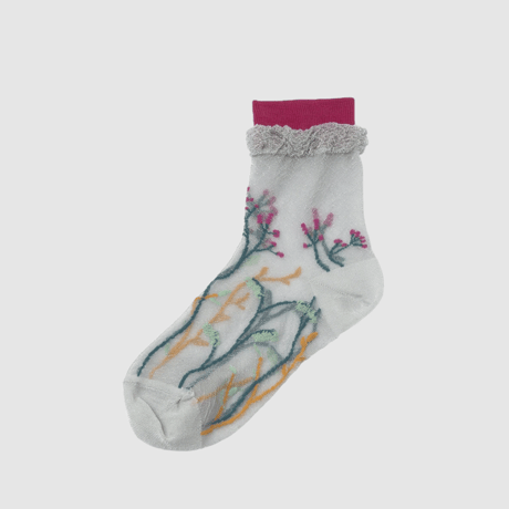 TRICOTE ／ FLOWER SHEER SOCKS