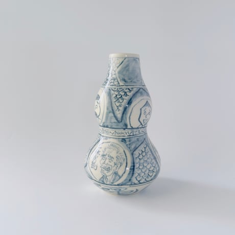 伊野孝行 × esou ceramics ／ 一輪挿し　一休｜染付