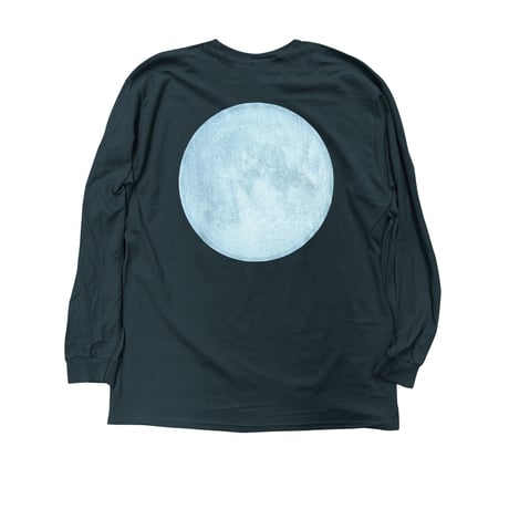 NASA MOON LONG T-shirt BLACK（Glow)
